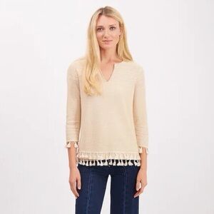 Women’s | Belford | Pima Cotton & Linen Top | Small